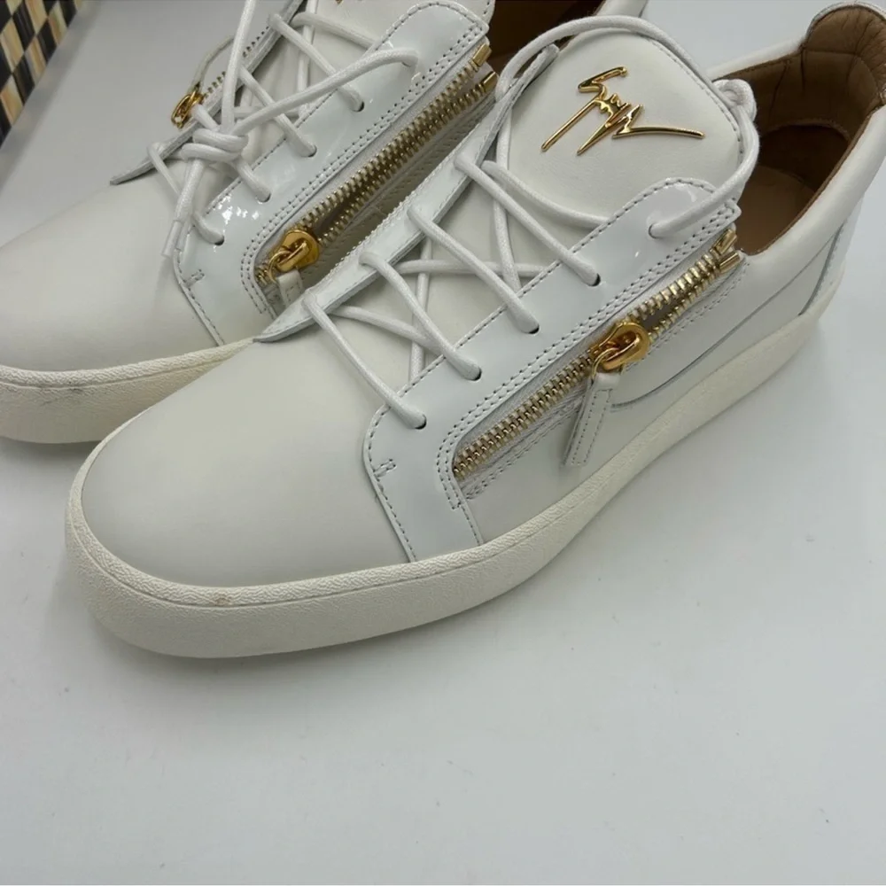 Men’s Giuseppe Zanotti low top leather sneakers size 47 made in Italy. - Picture 5 of 11